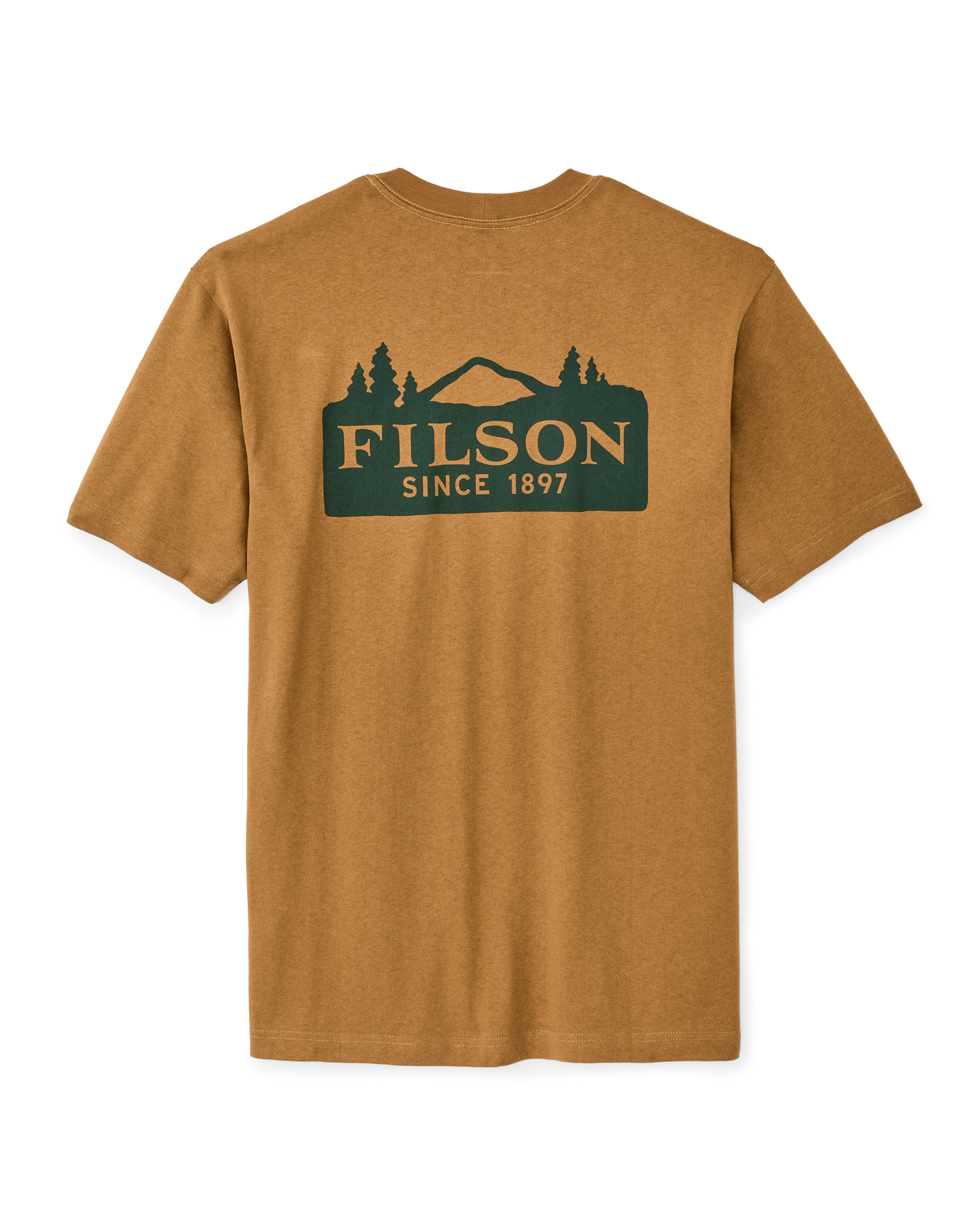 Frontier Logo T-shirt - Golden Tan / Scenic Mark - Image 2