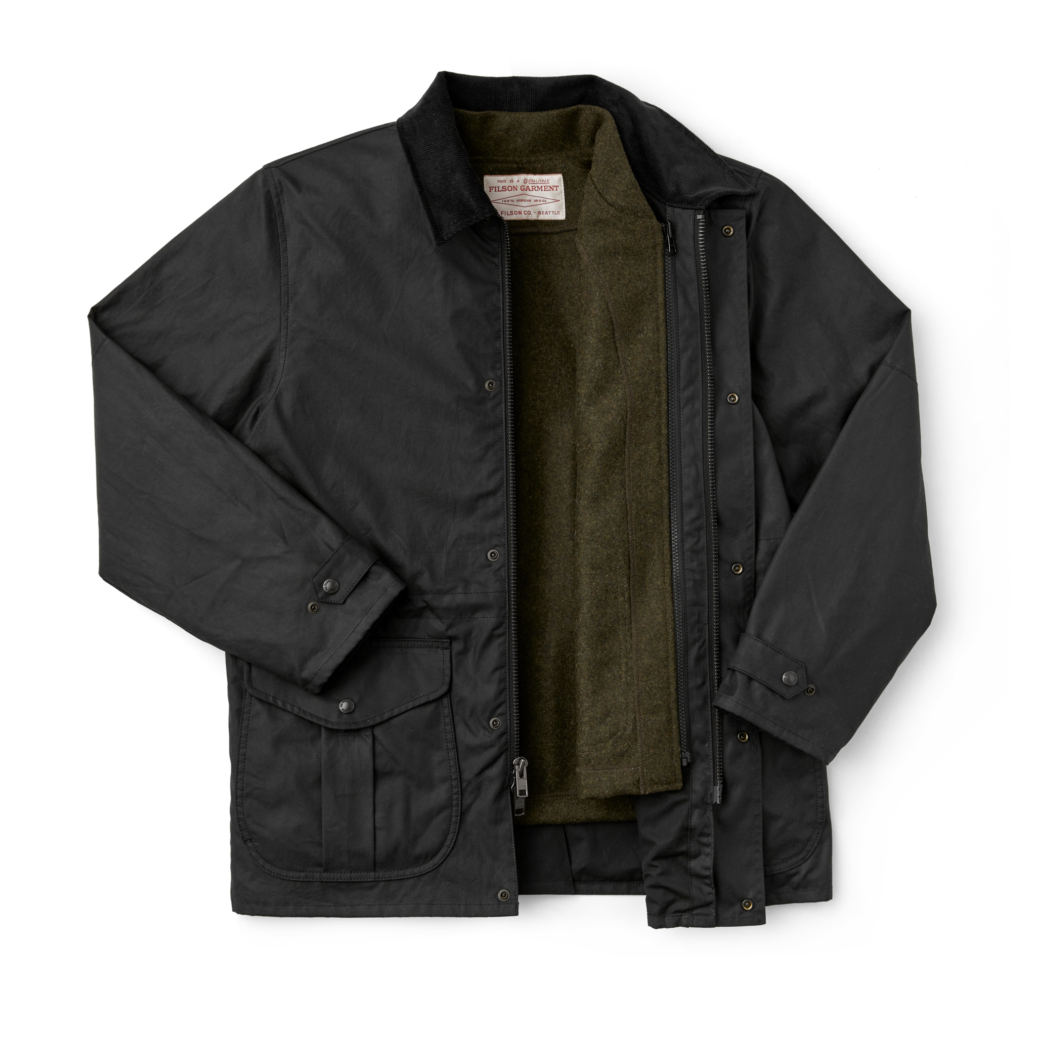 Mackinaw Wool Vest Liner - Forest Green - Image 4