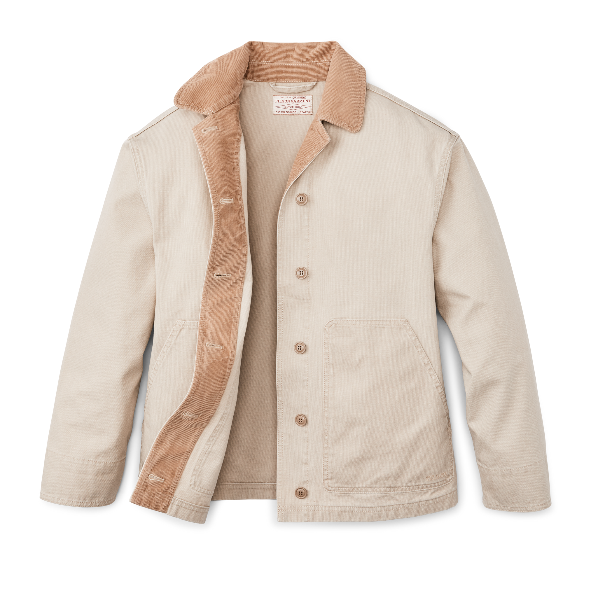 Women's Canvas Barn Coat - Feather Gray - Image 9