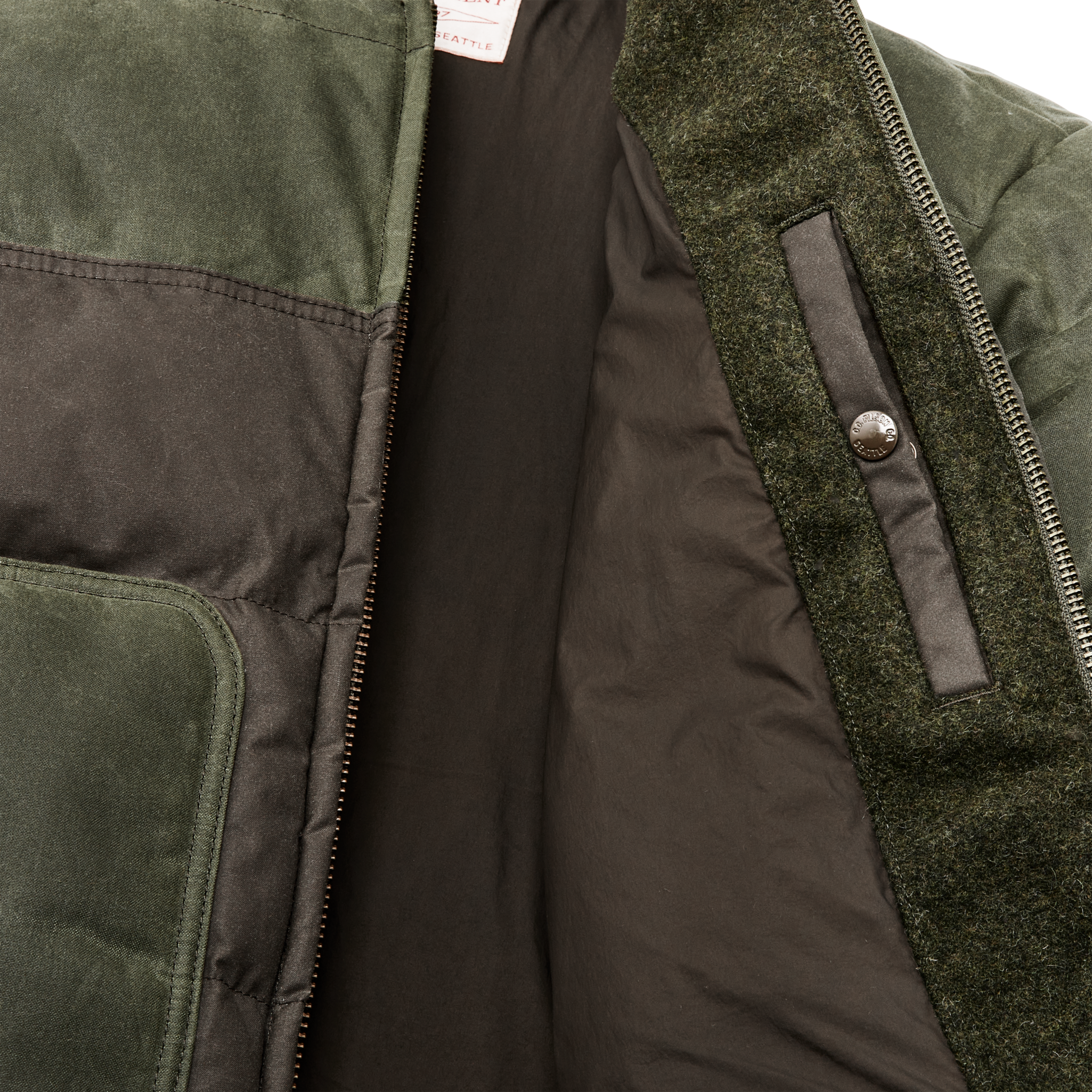 Down Bomber Jacket - Otter Green - Image 8