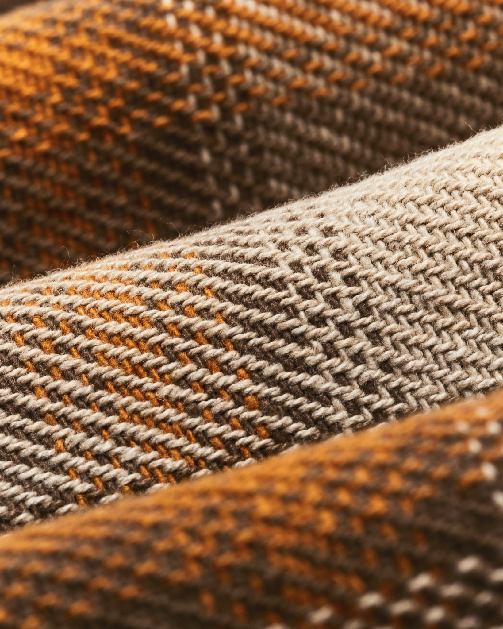 Deer Island Jac-shirt - Orange / Brown Shadow Plaid - Image 6