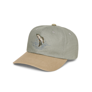 Low-profile Logger Cap (embroidered)  - Mist / Leaping Fish
