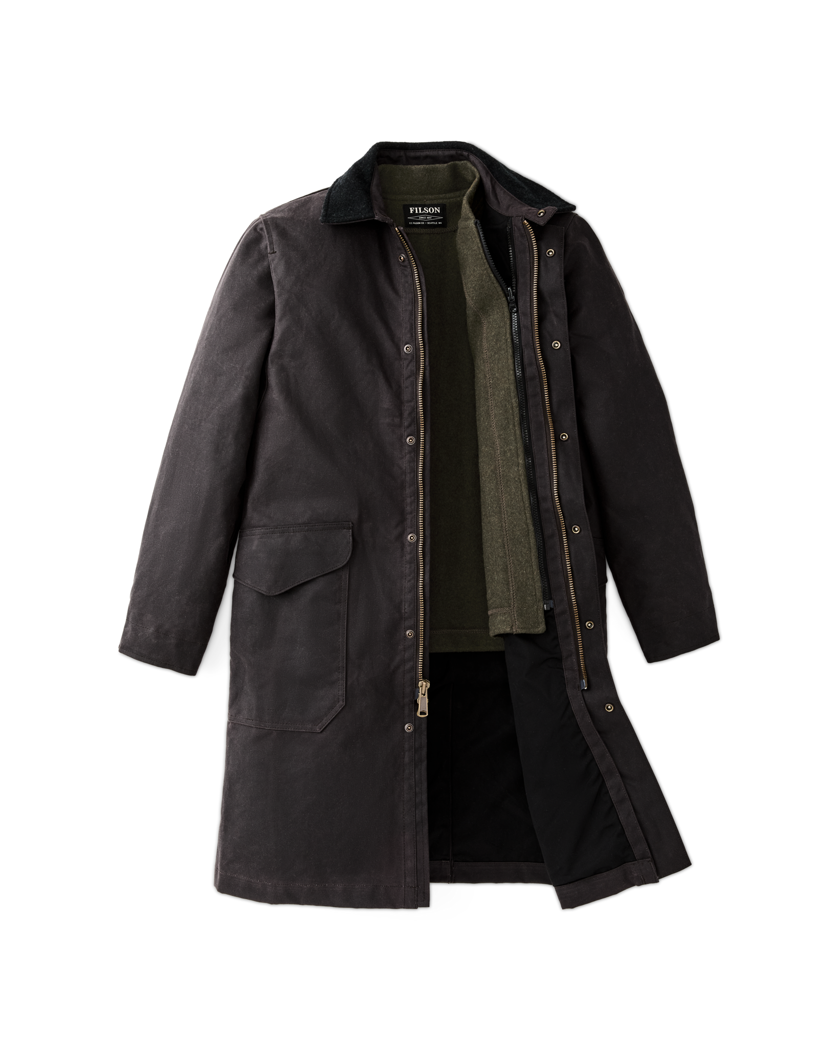 Filson Trench Coat - Cinder - Image 2