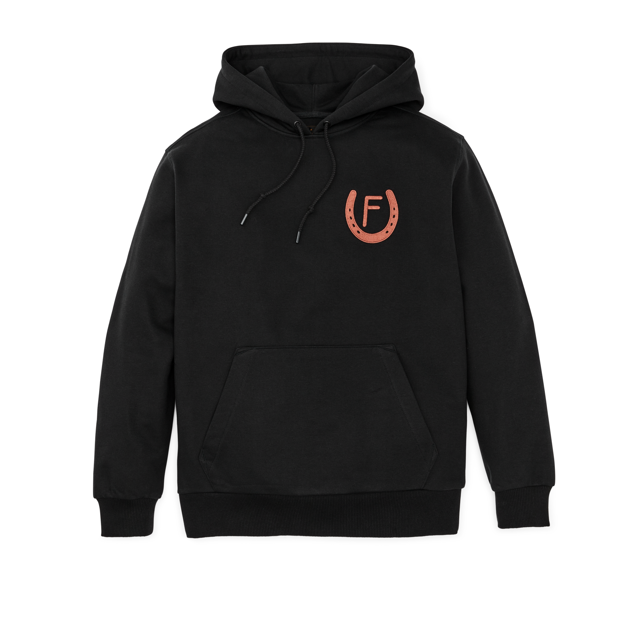 Prospector Embroidered Hoodie - Black / Moose