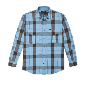 Vintage Wash Alaskan Guide Shirt - Blue / Dark Brown Plaid