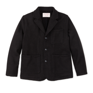 Mackinaw Wool Blazer - Brown Black Twill