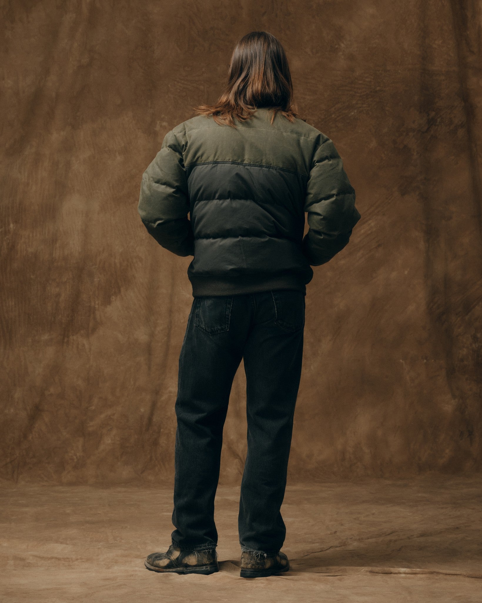 Down Bomber Jacket - Otter Green - Image 2