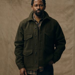Mackinaw Wool Cruiser Jacket - Forest Green