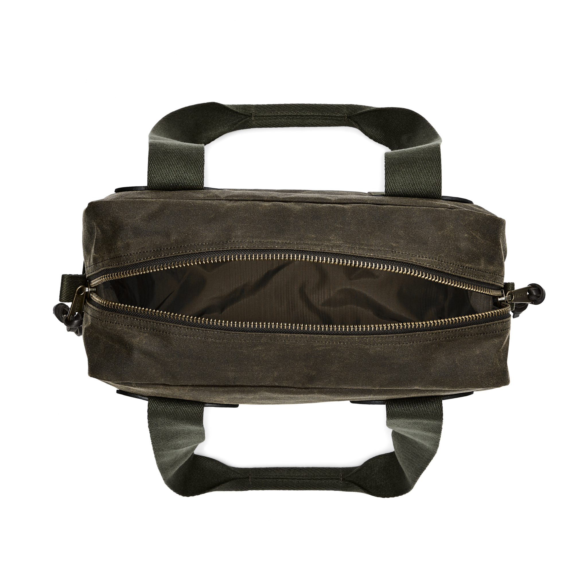 Tin Cloth Zipper Tote Bag - Otter Green - Image 6