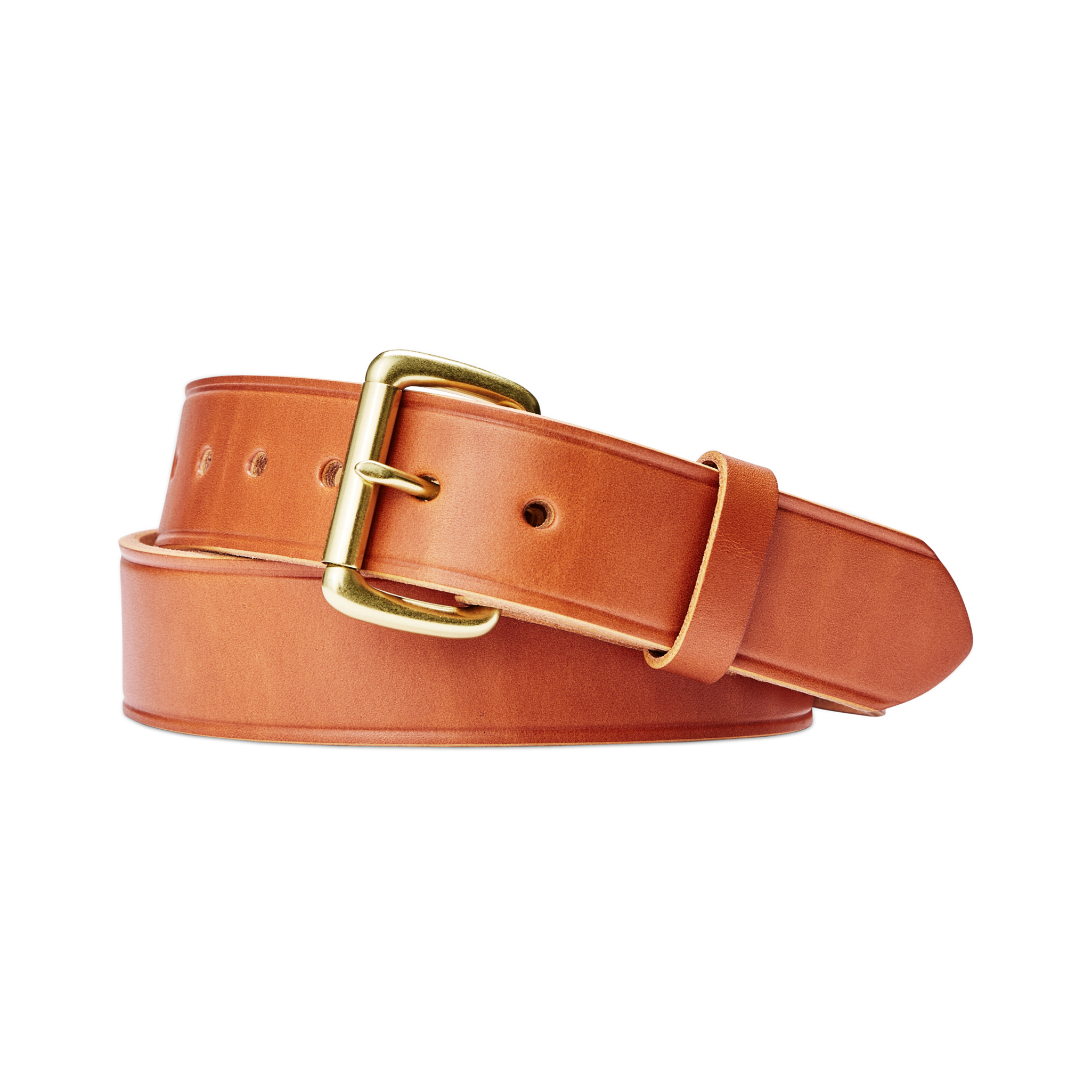 1-1/2 Bridle Leather Belt - Tan Leather - Image 2