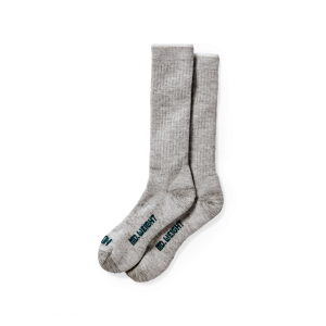 Midweight Traditional Crew Socks - Gray Heather