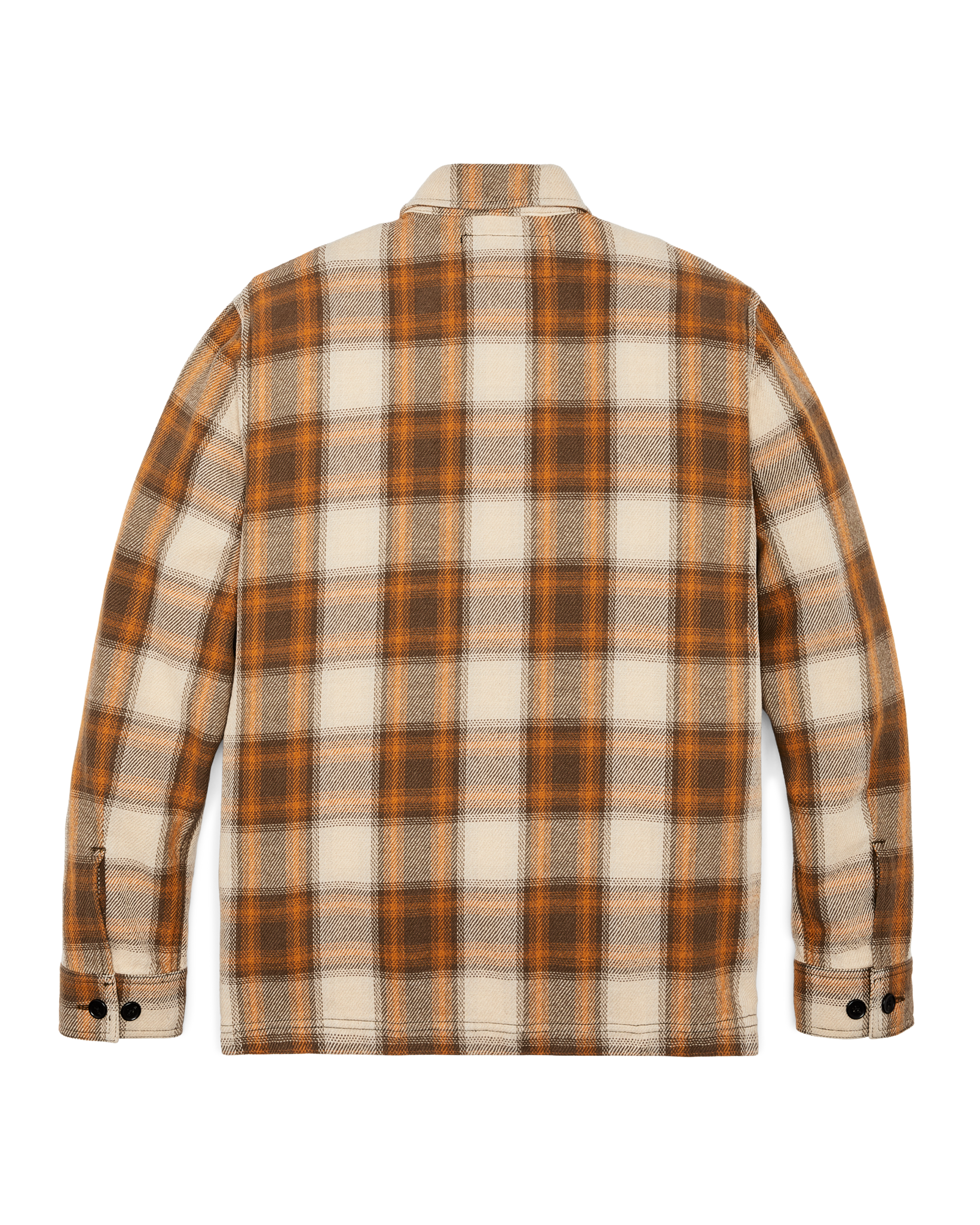 Deer Island Jac-shirt - Orange / Brown Shadow Plaid - Image 2