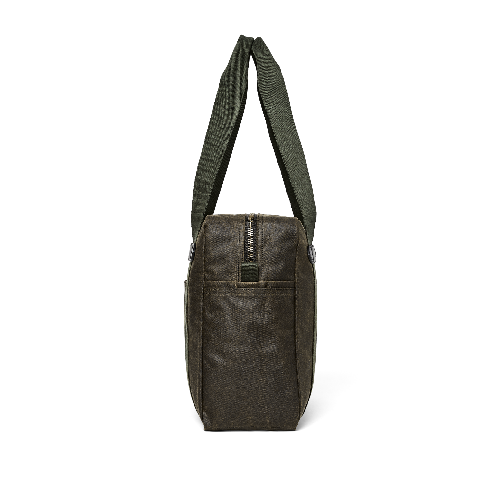 Tin Cloth Zipper Tote Bag - Otter Green - Image 3