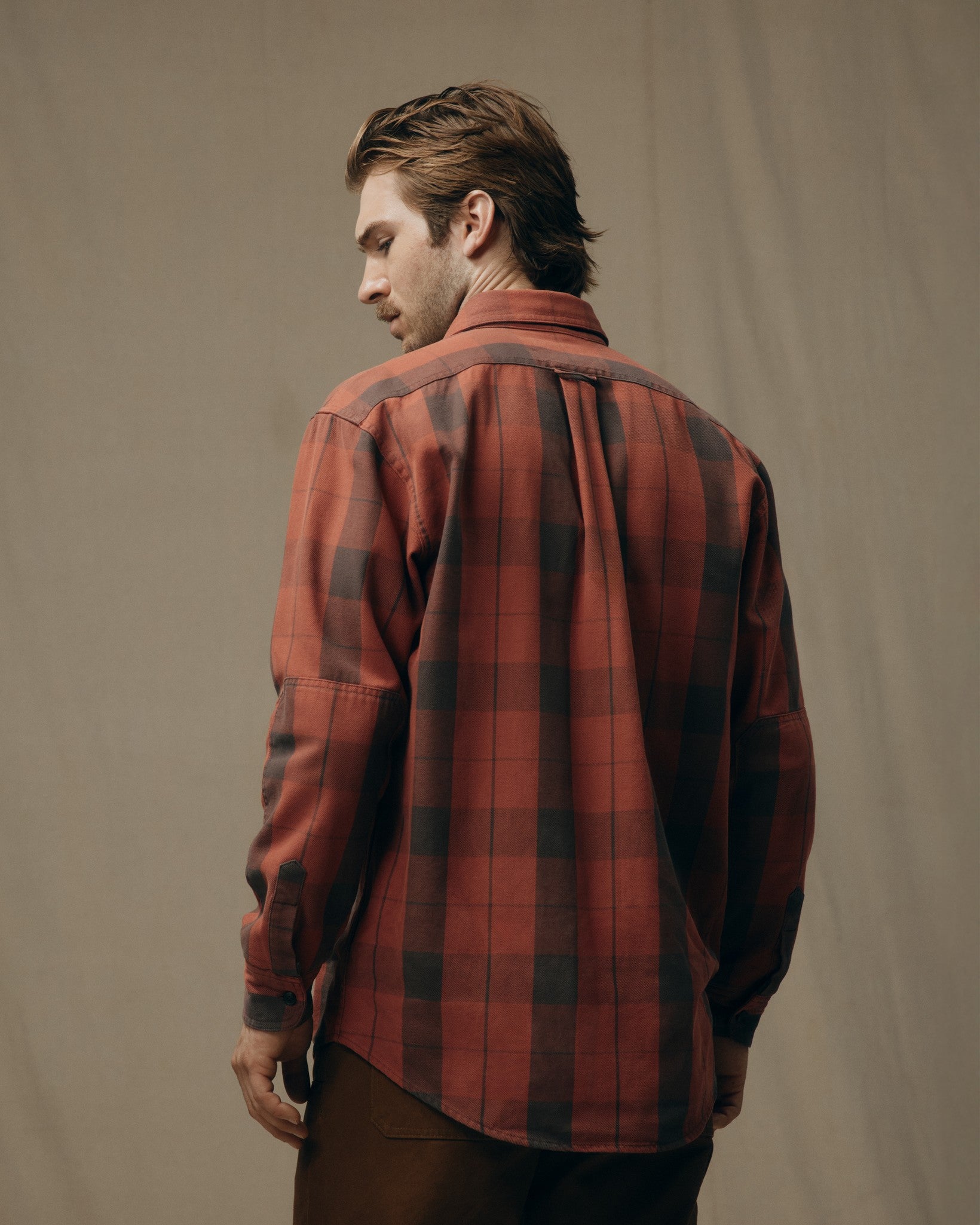 Vintage Wash Alaskan Guide Shirt - Sequoia / Dark Bown Plaid - Image 2