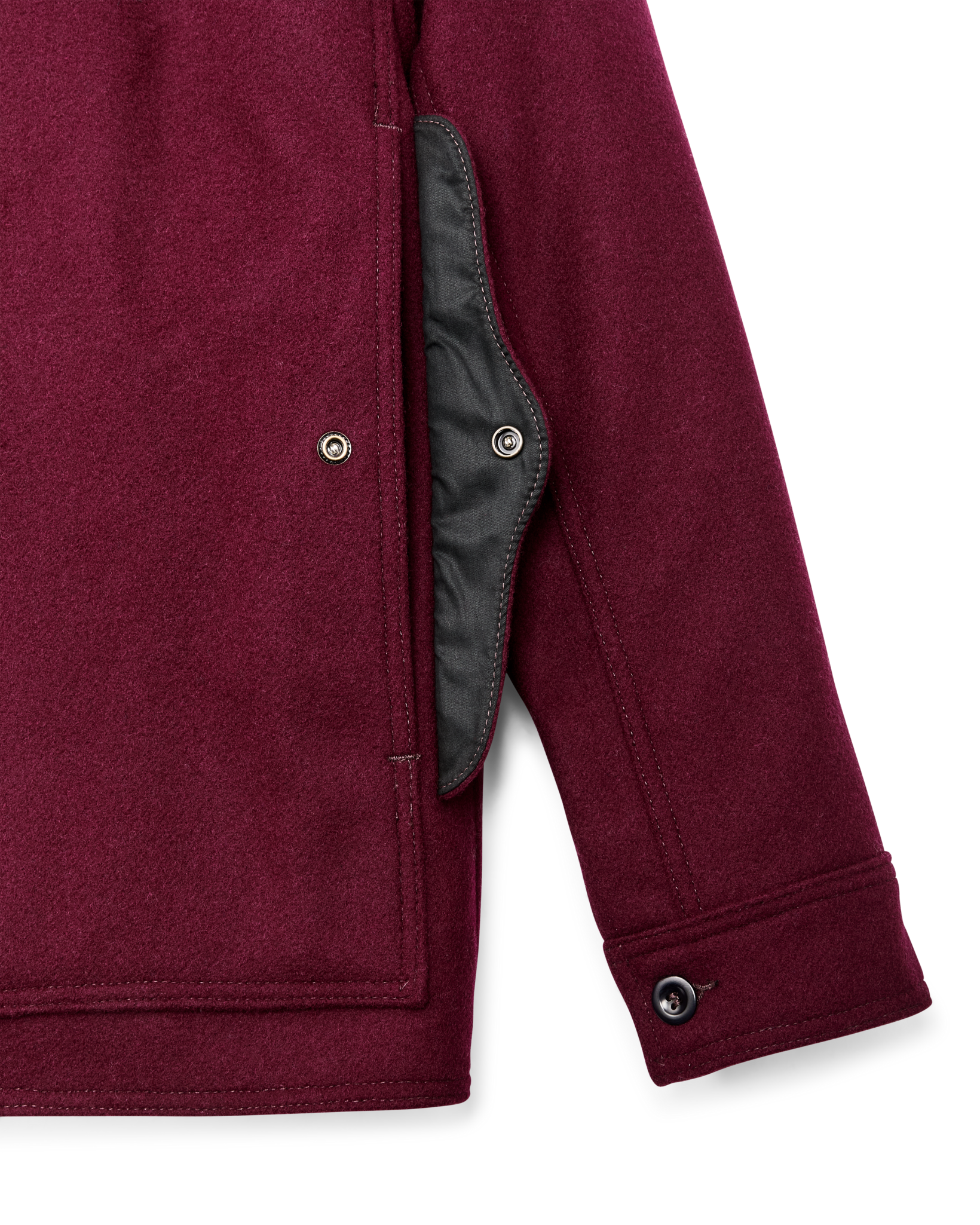 1940s Mackinaw Wool Cruiser Jacket - Wine - Image 9